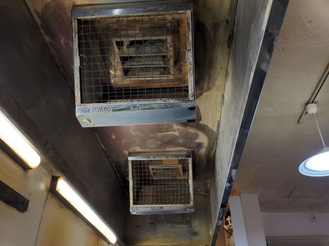 排気フード清掃前