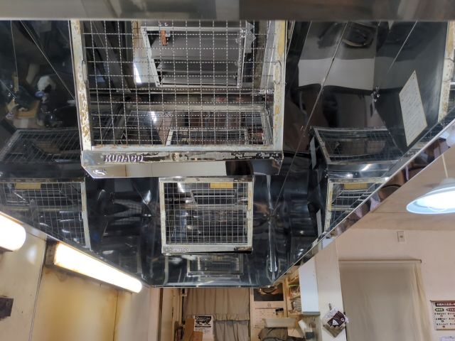 排気フード清掃後